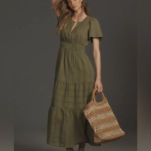 NEW Anthropologie Cotton Maxi Dress XXS